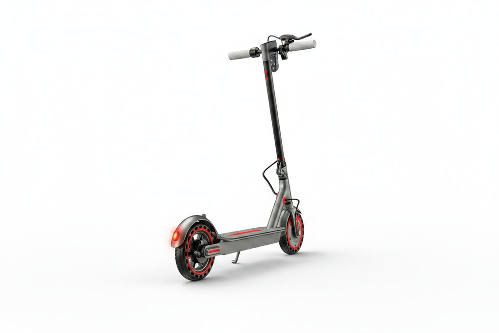 Foldable E-Scooter with 8.5" Solid Tires, Dual Brakes & LED Display