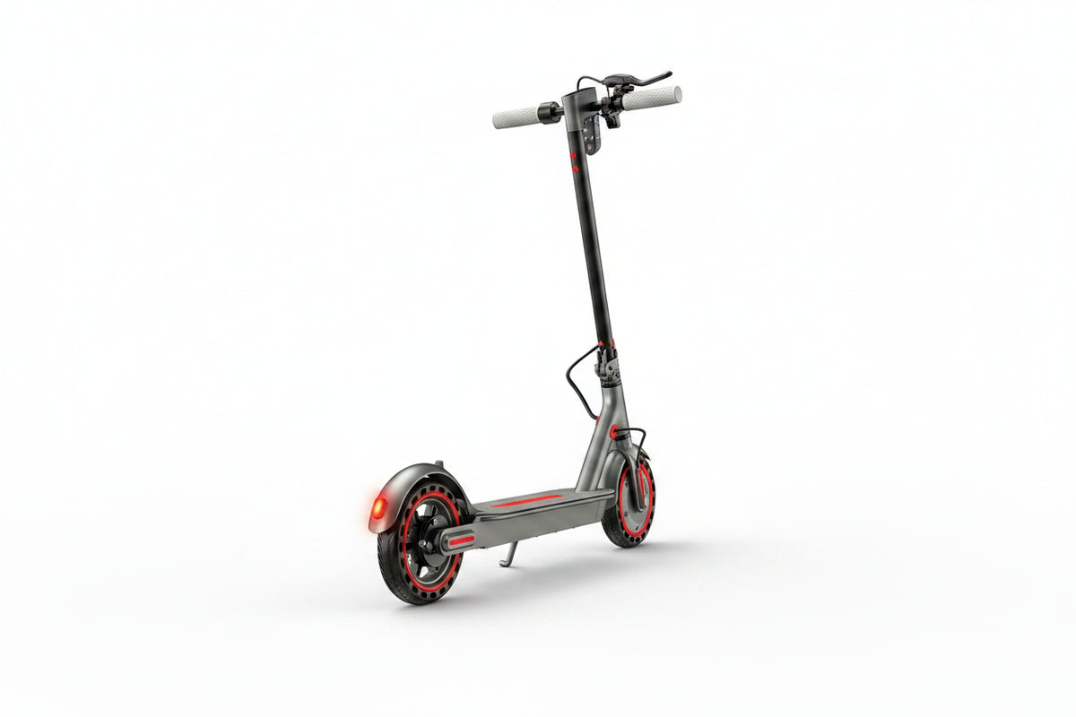 Foldable E-Scooter with 8.5" Solid Tires, Dual Brakes & LED Display