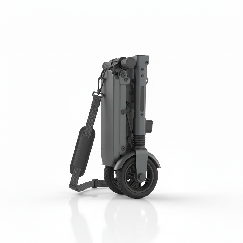 Fully Folded Electric Scooter