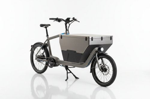 Electric cargo bike studio photo