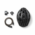 Safe Rider Bundle flat lay with helmet, lock and phone mount
