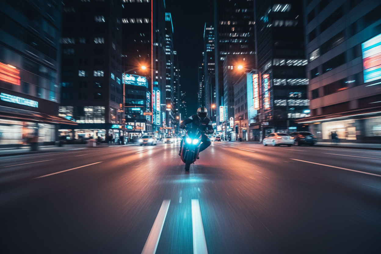 Light Trail Speed Shot