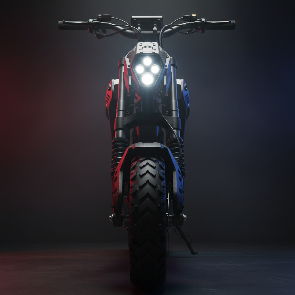 Off-Road Scooter Front View